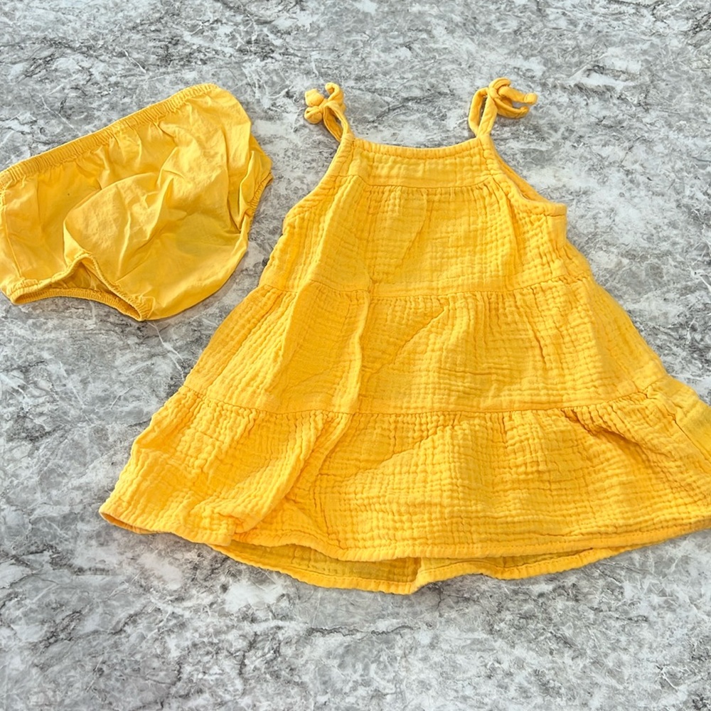 Yellow Sundress for Toddler Girl